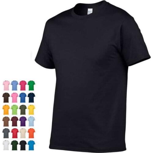 2021 Summer New 100% Cotton White Solid T Shirt Men Causal O-neck Basic T-shirt Male High Quality Classical Tops 190449