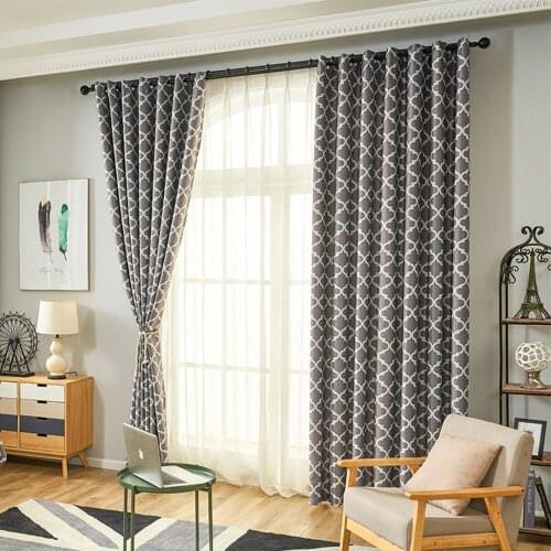 Geometric Blackout Curtains for Living Room Bedroom Window Modern Printed Curtains Kitchen Cloth Curtains Fabric Blinds Drapes