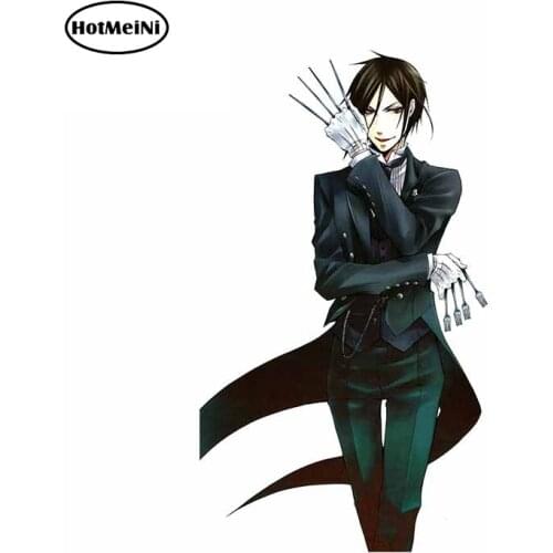 HotMeiNi 13cm x 7.5cm for Black Butler Sebastian Michaelis Wall Decal Snowboard Car Stickers Suitcase Silhouette RV Decoration