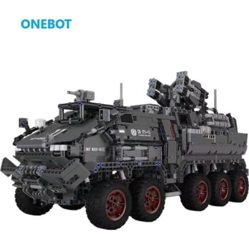 XiaoMi ONEBOT cn171 Wandering Earth Medium-Sized Troop Transporter Childrens Puzzle Spelling Car Assembling Building Block Toy