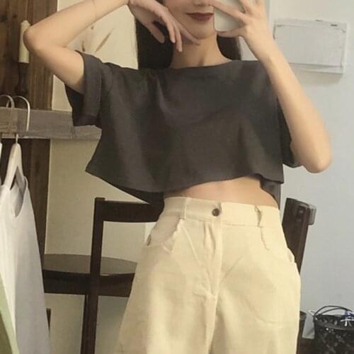 Женские однотонные футболки JO'S MAGIA BOX China At AliExpress