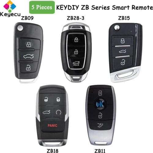 KEYECU KEYDIY for MQB Style ZB Series ZB15 KD Smart Remote Control Car Key for KD-X2 Key Programmer
