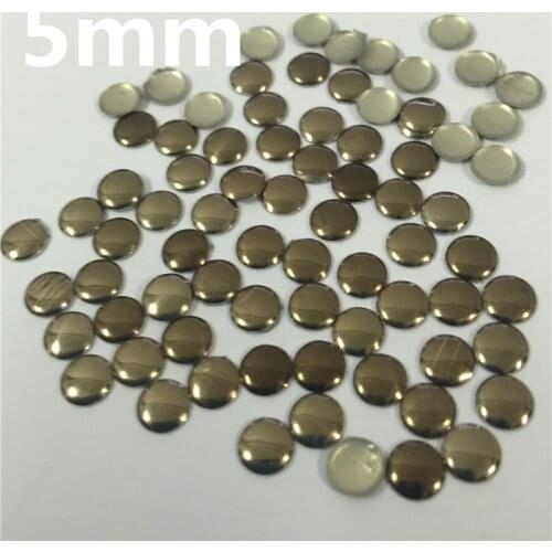 500pcs 5mm Round Antique Bronze Hot Fix Rhinestuds Metal Studs Iron-on hotfix Metalic rhinestuds heat transfer For Garments