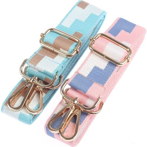 Fashion Rainbow Belt Bag Straps For Women Shoulder Messenger Bags Adjustable Strap Part For Accessories Handle Corssbody