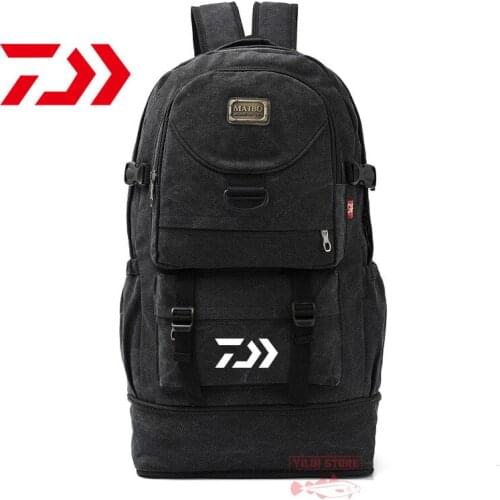 2021 DAIWA Fishing Backpack Male Simple Travel Backpack Casual Climbing Bag Outdoor Sports Breathable Wear-resistant Fishing Bag