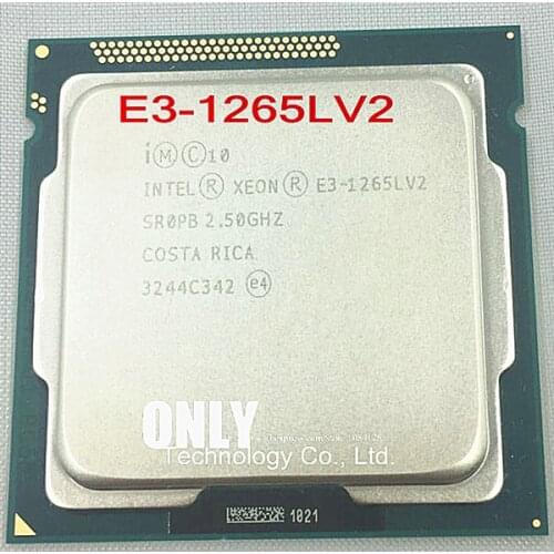 INTEL E3-1265LV2 2.50GHZ Quad-Core 8MB SmartCache E3 1265L V2 HD Graphics 2500 E3-1265L V2 DDR3 1600MHz LGA1155 TPD 45W 1 year W
