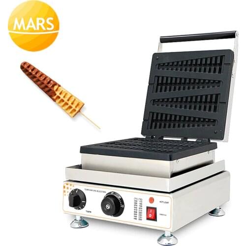Industrial Lolly Waffle Stick Maker Christmas Tree Waffle Machine Non-stick Waffle Baker 220V 110V Waffle Iron Cake Oven