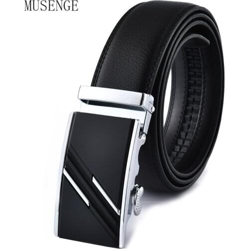 Fashion Automatic Buckle Mens Belt Luxury Designer Western Jeans Belt for Men High Quality Black Brown Big 130cm 3.5cm Wide