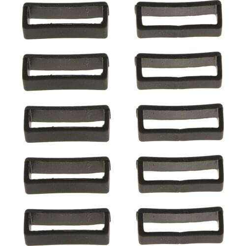 10x 22mm + 10x 20mm Rubber Watch Strap Loops Watch Strap Retainer Holder