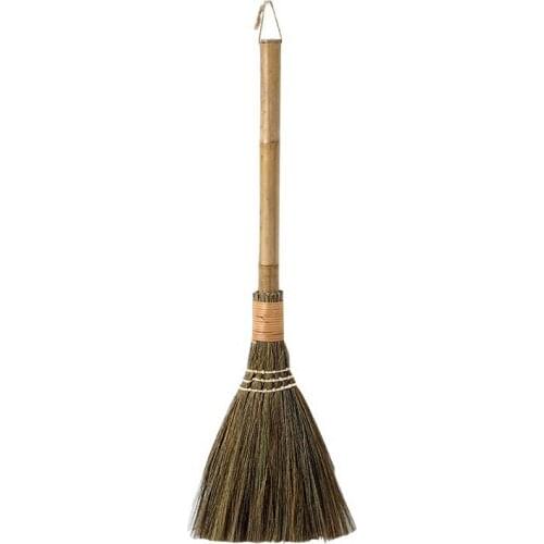 Handmade Sweeping Broom For Household Duster Cleaning Tool Useful Straw Braided Home Cleaning Broom Long Section