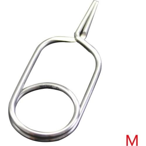 S M L Feather Clips Non Skid Flies Hook Fly Fishing Tying Hackle Pliers Accessories Tips Stainless Steel Holder Tools Rapping