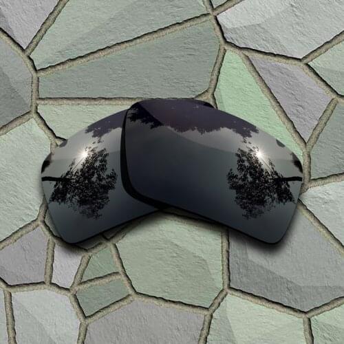 Grey Black Sunglasses Polarized Replacement Lenses for Oakley Eyepatch 2