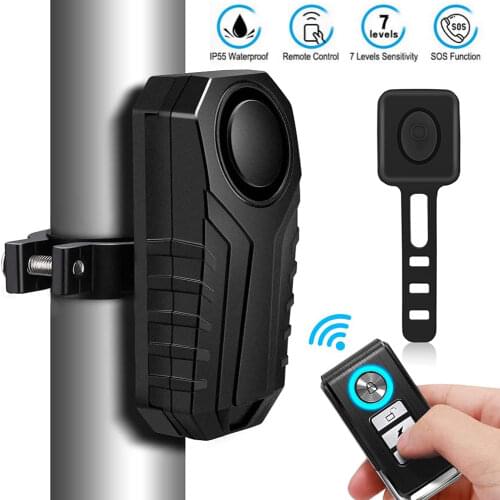 Elecpow Bike Alarm Anti Lost Motorcycle Bicycle Alarm Remote Control 113dB Waterproof Vibration Warning Sensor Safety System New