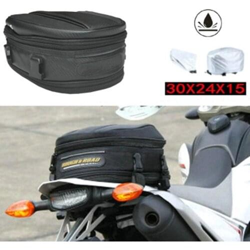 7.5-10L Motorcycles Rear Seat Hump Bag Back Bags Waterproof Motorbike Tail Luggage Running Climbing Riding Sport Pack