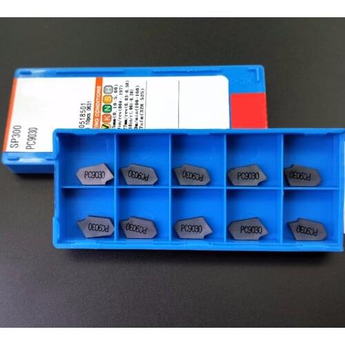 10pcs SP200/SP300/SP400 PC9030 Cutting Carbide Insert milling and Turning grooving CNC lathe tools Used for steel iron