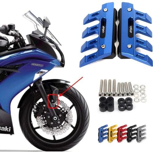 For KAWASAK ninja 650r/650/z650 Motorcycle CNC Accessories Mudguard Side Protection Block Front Fender Anti-Fall Slider