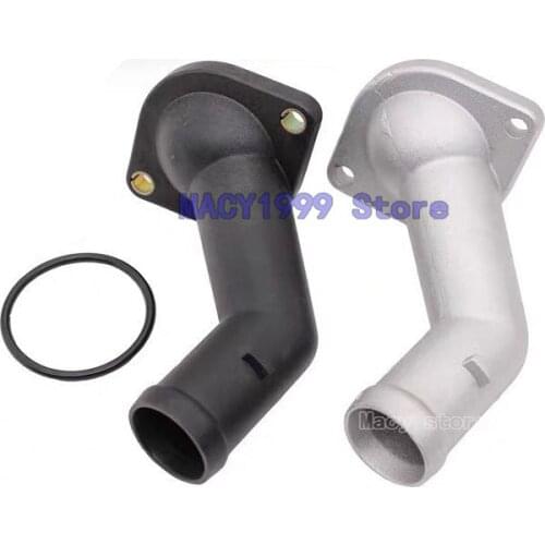 Cooling Coolant Water Distribution Pipe Hose Connector Aluminium Thermostat Housing Cover for Audi TT Golf Jetta 06A121121F