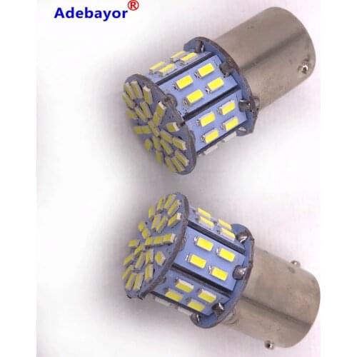 50pcs Super Bright BA15S 1156 3014 P21W 50SMD Led 1206 12V Car Brake Light Turn Signals Rear Parking Reverse Lamps adebayor
