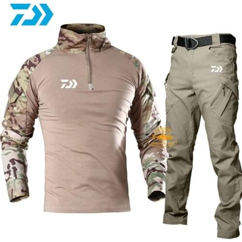 Daiwa Airsoft Paintball Clothing Military Shooting Uniform Tactical Combat Camouflage Shirts Cargo Pants Fishing Clothes Suits
