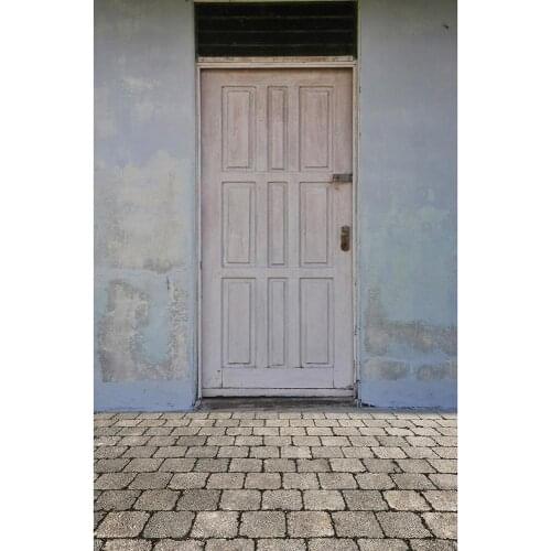 Door Wall Brick Floor Photography Background Computer Printed Backdrops for Children Baby Pets Portrait Photobooth Photo Studio