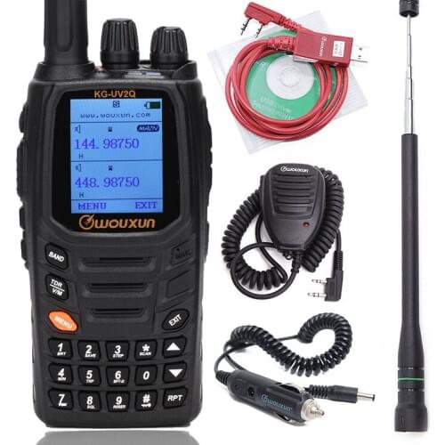 Wouxun KG-UV2Q 8W High Power 7 bands Cross band Repeater Walk+Accessie Talkie Upgrade KG-UV9D Plus Ham Radio
