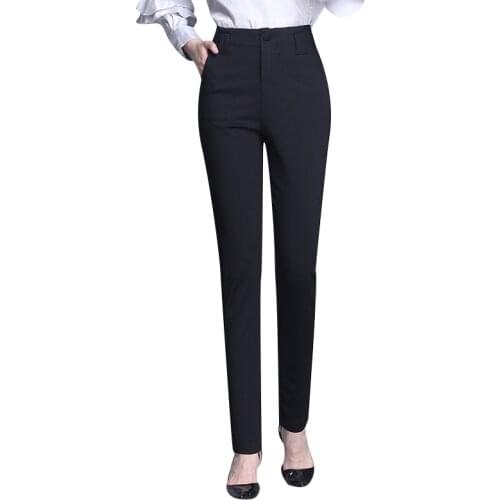 Elegant High Waist Women plaid Harem Pants Autumn Workwear Loose Female Pants 2021 OL Office Ladies Trousers Plus size XXL