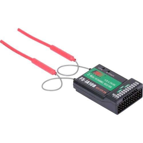 Flysky FS-iA10B Receiver 2.4G 10CH for Flysky FS-i6 FS-i6S FS-i10 Transmitter RC Parts Accessories