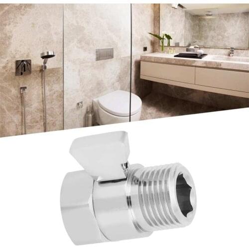 G1/2in Shower Head Shut Off Stop Valve Switch For Shower Flow Contoller Water Saving Valves For Shower Head Hand Bidet Sprayer