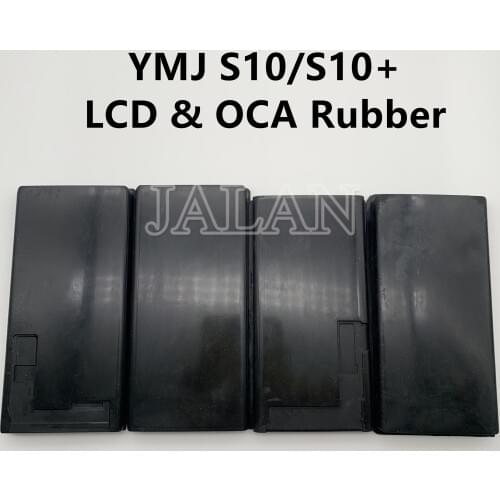 YMJ unbent flex lcd/oca rubber touch screen glass oca laminating mold use black rubber for samsung S10E/S10 plus/S10 digitizer