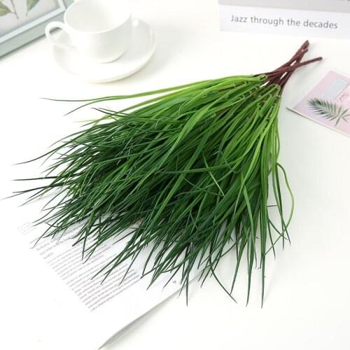 Fake plant Plastic Grass Artificial Plants Green Grass Plastic plant decorative flowers Garden Home Decoration artificial grass