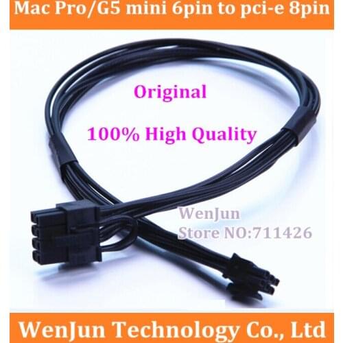 Free Shipping Mac Pro / G5 mini MACPRO 6pin to pci-e 8pin video card power cable support for GTX280 GTX480 HD5770