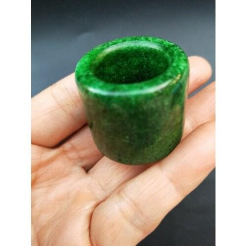Chinese nephrite Jade Archers Thumb Ring Banzhi Rare