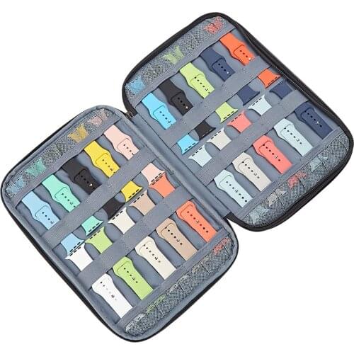 Multifunction Portable Watch Organizer for Apple Watch Strap Carrying Case Watch Band Storage Bag Box Pouch For apple Watchband