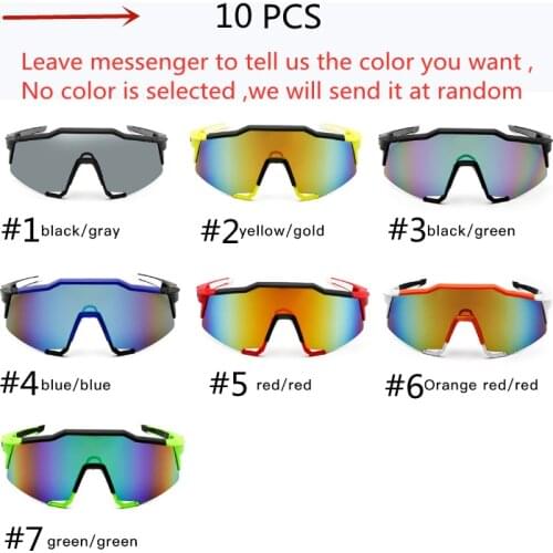 Large Frame Mens Cycling Glasses Colorful Sunglasses Mountain Climbing Windproof Eyeglasses Outdoor Sports Riding Eyewear