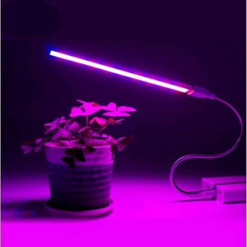 USB LED Plant Light Full Spectrum 3W 5W DC 5V Flexible Grow Lights Phyto Lamp For Garden House Flower Hydroponic IR UV Growing