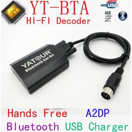 Yatour BTA Bluetooth Hands Free Call Smart Phone A2DP Car kits For Hyundai Kia 8-pin support