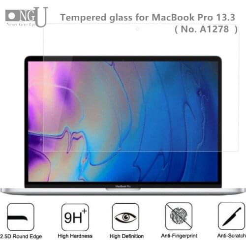 Screen Protector for Apple MacBook Pro A1278 Tempered Glass for MacBook Pro 13.3 inch 9H Hardness Laptop Protective Film Glass