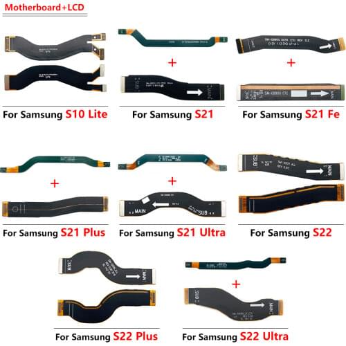 5Pcs/Lot,Motherboard FPC LCD Display For Samsung S21 Plus S21 Ultra Main Board Motherboard Connector Board Flex Cable