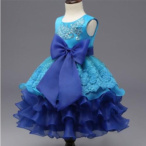 Aini Babe Lace Princess Wedding Gown Junior Child Briesmaid Dresses Kids Celebration Prom Gown Designs Dresses For Girls Clothes