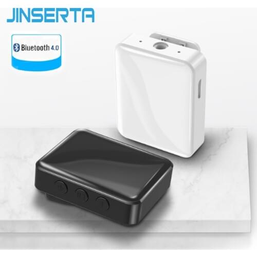 JINSERTA Bluetooth Receiver 4.0 Wireless Adapter for Car TV Headphones Speakers 3.5mm AUX Audio Bluetooth receiver