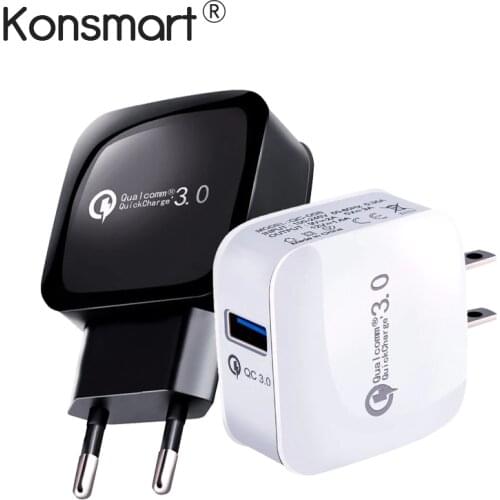 Quick charge 3.0 Fast USB Charger for iPhone X XS 8 7 6s Plus iPad Samsung Xiaomi QC3.0 Phone Charger USA EU Plug Power Adapter