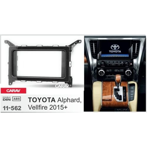 CARAV 11-562 Car Radio Fascia Panel for Alphard 2015+ Stereo Dash Facia Trim Surround CD Installation Kit