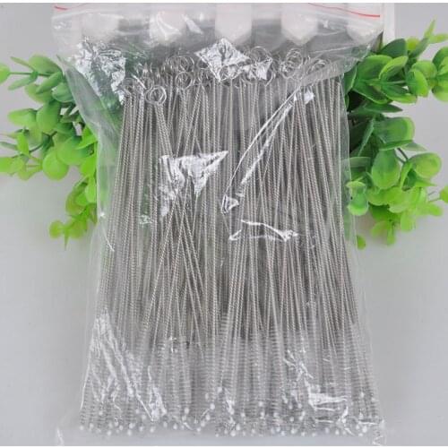 Fress shipping, 100pcs/ lot, Striped Straws cleaning brushes, reusable, durable milk bottle brush