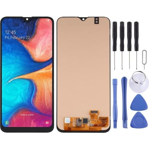 IPartsBuy for Samsung Galaxy A20 SM-A205 OLED Material LCD Screen and Digitizer Full Assembly
