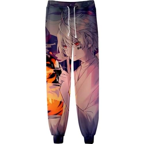 Mafumafu Soraru After the Rain 3D Men/Women Neutral StyleThreaded Bunched Trousers Japan Kawaii Threaded Bunched Leg Pants