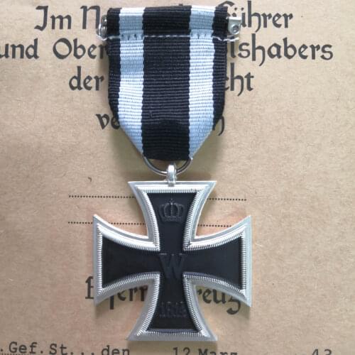 Germany 1914 Iron Cross 2nd Class with Ribbon World War I Military Decoration Deutschland Eisernes Kreuz II. Klasse EK2