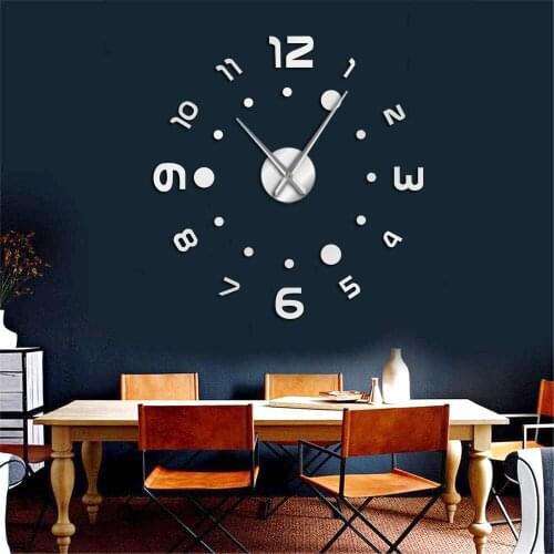 New Real Special Watch Quartz Wall Clocks 3D Acrylic DIY Wall Art Giant Clock Design Luxury Large Decorative Clocks Duvar Saati