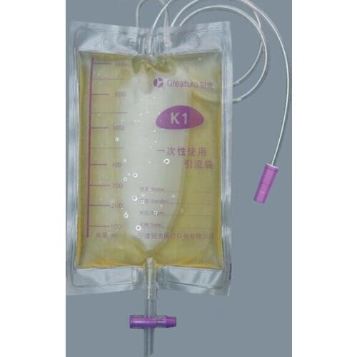 1000ml disposable Thick drainage urine bag no backflow urine collection bag Incontinence urine drainage bag