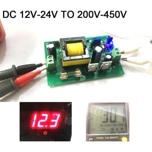 DC-DC boost Converter module DC 12V-24V to 200V -450V 300V 400V Voltage Regulated adjustable Power charging FOR nixie clock glow