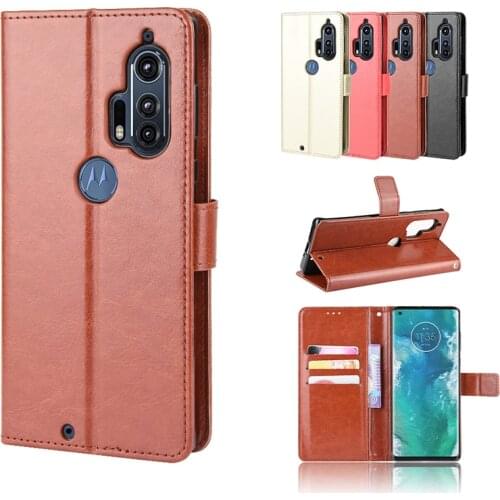 Luxury Flip Leather Case For Motorola Moto One Power Pro ZOOM Action Vision Plus Macro Hyper Fusion Ace Invisible bracket Cover